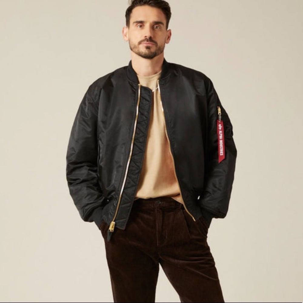Alpha Industries MA-1 Flight Bomber Jacket Black